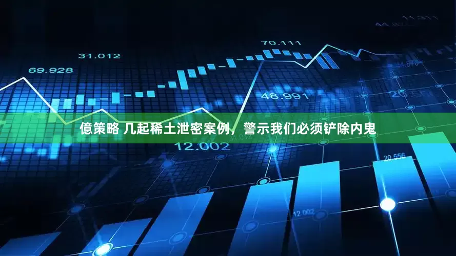 億策略 几起稀土泄密案例，警示我们必须铲除内鬼